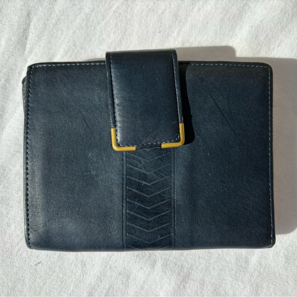 Princess Gardner Vintage Cowhide KissLock Wallet